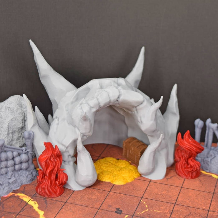 Tabletop wargaming terrain Hellmouth Entrance for dnd accessories-Scatter Terrain-Ill Gotten Games- GriffonCo Shoppe