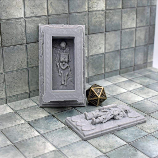 Tabletop wargaming terrain Hero's Tomb for dnd accessories-Scatter Terrain-Dark Realms- GriffonCo Shoppe