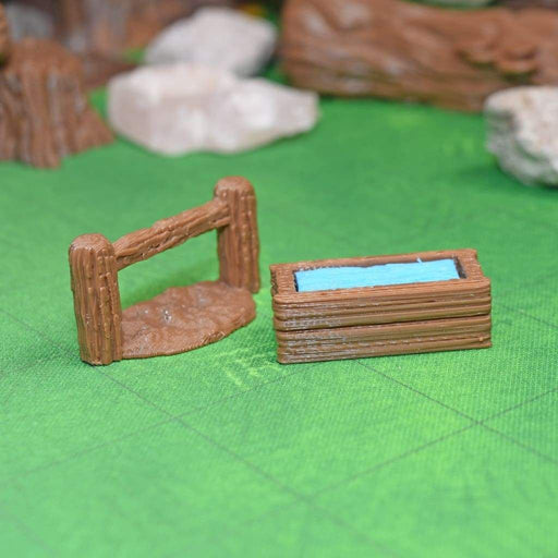 Tabletop wargaming terrain Hitch & Trough for dnd accessories-Scatter Terrain-Fat Dragon Games- GriffonCo Shoppe