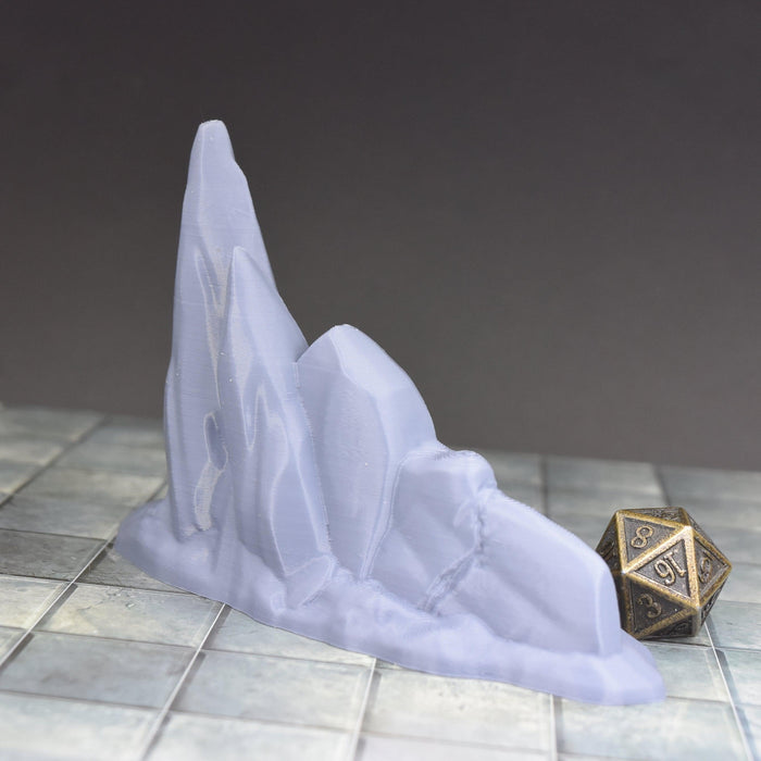 Tabletop wargaming terrain Huge Ice Rock 1 for dnd accessories-Scatter Terrain-EC3D- GriffonCo Shoppe