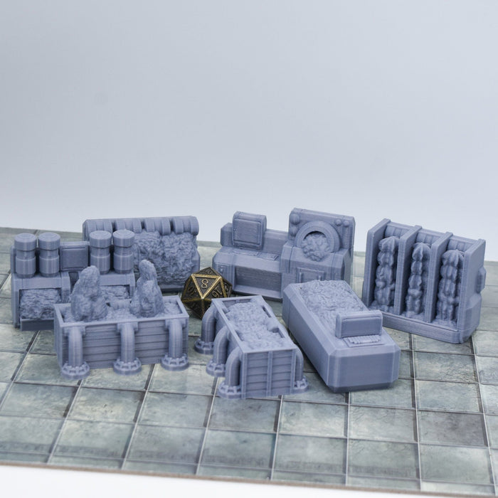 Tabletop wargaming terrain Hydroponics Room Set for dnd accessories-Scatter Terrain-Hayland Terrain- GriffonCo Shoppe