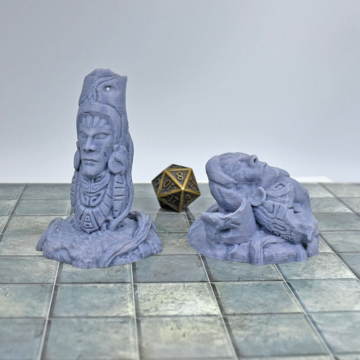 Tabletop wargaming terrain Jungle Statues for dnd accessories-Scatter Terrain-EC3D- GriffonCo Shoppe