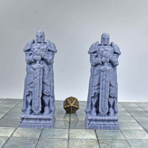 Tabletop wargaming terrain Knight Statues for dnd accessories-Scatter Terrain-EC3D- GriffonCo Shoppe
