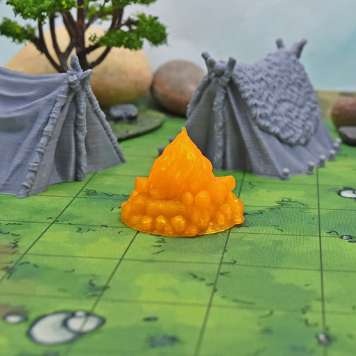 Tabletop wargaming terrain LED Campfire for dnd accessories-Scatter Terrain-Fat Dragon Games- GriffonCo Shoppe