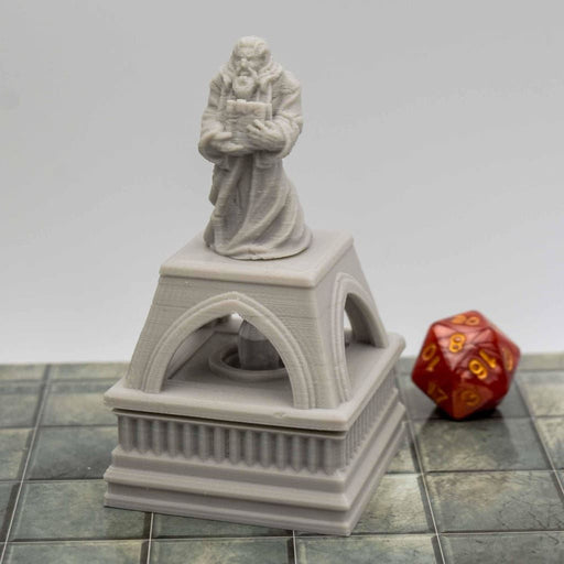 Tabletop wargaming terrain LED Cleric Statue for dnd accessories-Scatter Terrain-Fat Dragon Games- GriffonCo Shoppe