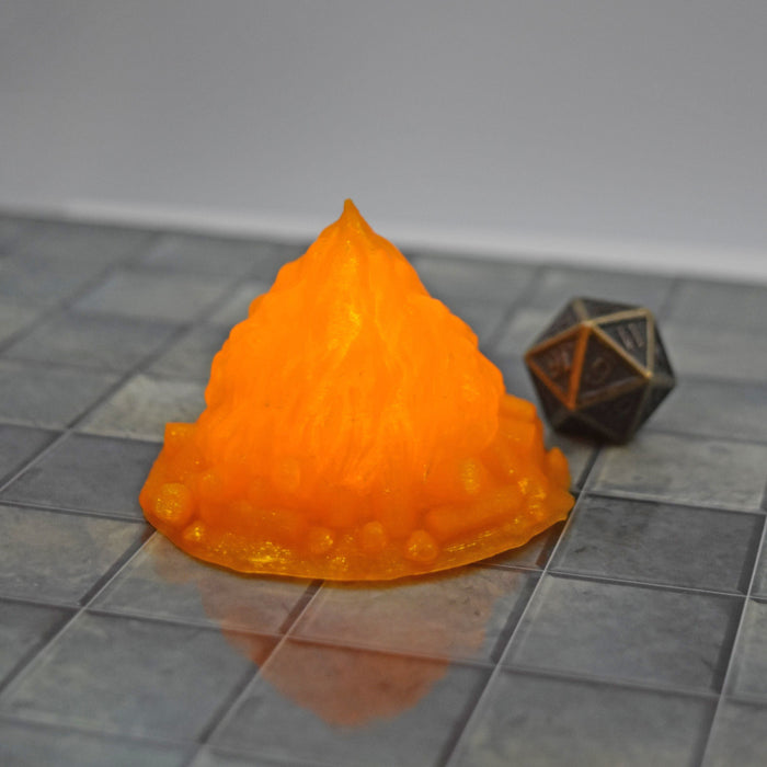 Tabletop wargaming terrain LED Fire Set for dnd accessories-Scatter Terrain-Fat Dragon Games- GriffonCo Shoppe
