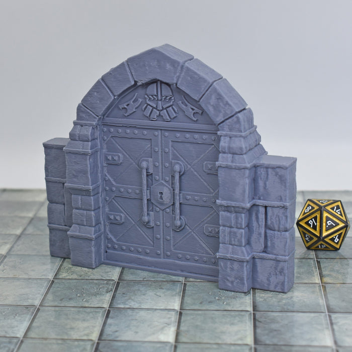 Tabletop wargaming terrain Large Metal Door for dnd accessories-Scatter Terrain-MasterWorks OpenForge- GriffonCo Shoppe