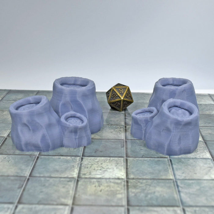 Tabletop wargaming terrain Lava Pools for dnd accessories-Scatter Terrain-EC3D- GriffonCo Shoppe