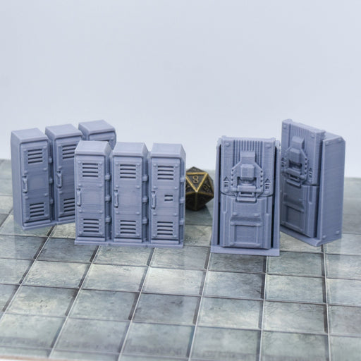 Tabletop wargaming terrain Lockeroom Storage Set for dnd accessories-Scatter Terrain-EC3D- GriffonCo Shoppe
