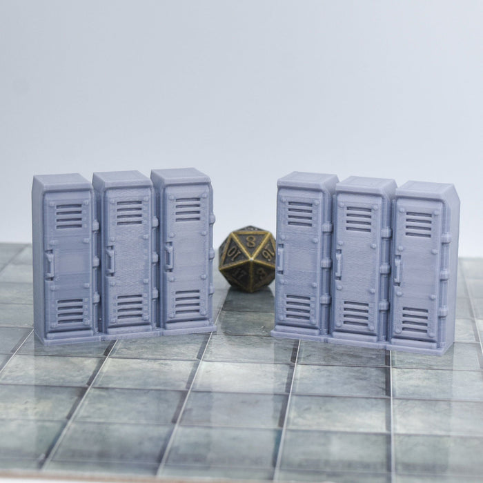 Tabletop wargaming terrain Lockers for dnd accessories-Scatter Terrain-EC3D- GriffonCo Shoppe