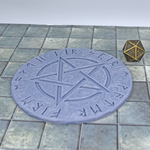 Tabletop wargaming terrain Magic Circle - Pentagram for dnd-Scatter Terrain-MasterWorks OpenForge- GriffonCo Shoppe