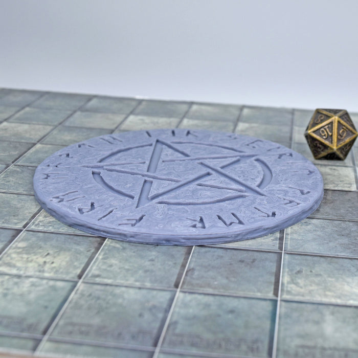 Tabletop wargaming terrain Magic Circle - Pentagram for dnd-Scatter Terrain-MasterWorks OpenForge- GriffonCo Shoppe