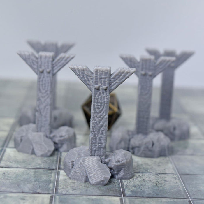 Tabletop wargaming terrain Mine Posts for dnd accessories-Scatter Terrain-EC3D- GriffonCo Shoppe