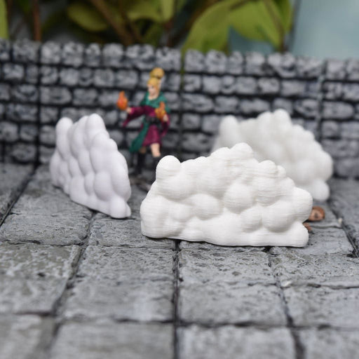 Tabletop wargaming terrain Mini Cloud Walls for dnd accessories-Scatter Terrain-Nickey's Hatchery- GriffonCo Shoppe