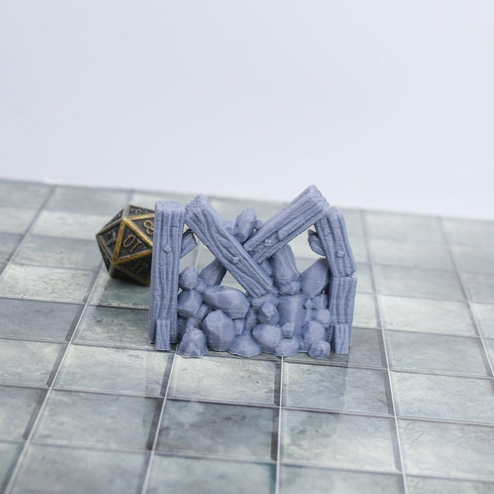 Tabletop wargaming terrain Mining Cave-in for dnd accessories-Scatter Terrain-Vae Victis- GriffonCo Shoppe