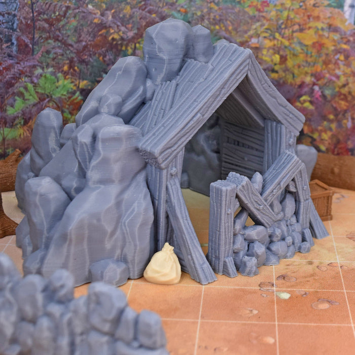 Tabletop wargaming terrain Mining Cave-in for dnd accessories-Scatter Terrain-Vae Victis- GriffonCo Shoppe
