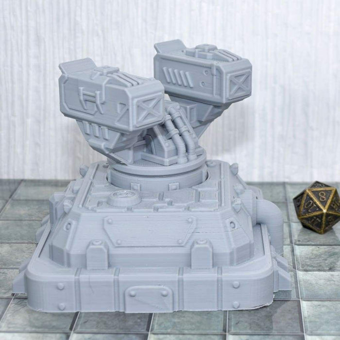Tabletop wargaming terrain Missile Turret for dnd accessories-Scatter Terrain-EC3D- GriffonCo Shoppe