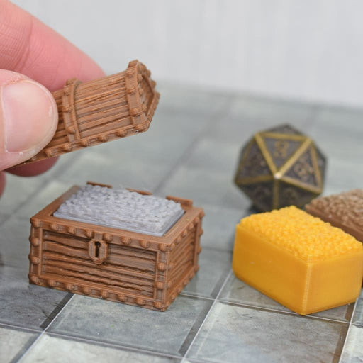 Tabletop wargaming terrain Modular Treasure Chests for dnd accessories-Scatter Terrain-Fat Dragon Games- GriffonCo Shoppe