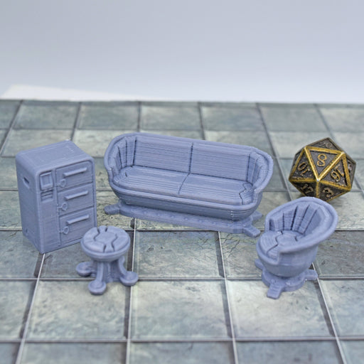 Tabletop wargaming terrain Office Furniture for dnd accessories-Scatter Terrain-EC3D- GriffonCo Shoppe