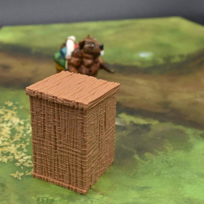 Tabletop wargaming terrain Outhouse for dnd accessories-Scatter Terrain-Fat Dragon Games- GriffonCo Shoppe