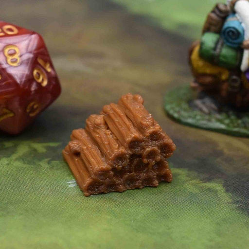 Tabletop wargaming terrain Piles of Firewood for dnd accessories-Scatter Terrain-Fat Dragon Games- GriffonCo Shoppe