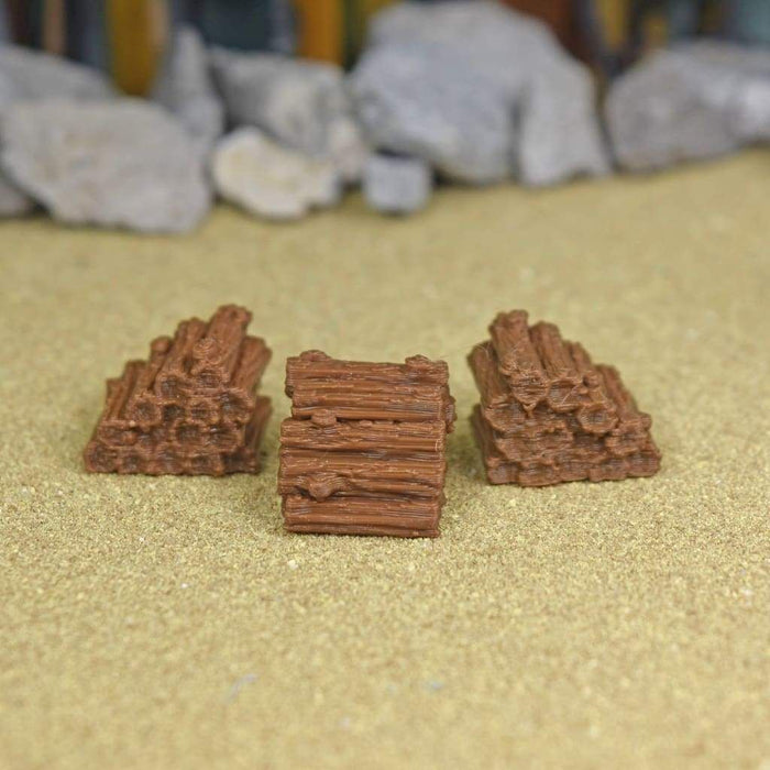 Tabletop wargaming terrain Piles of Firewood for dnd accessories-Scatter Terrain-Fat Dragon Games- GriffonCo Shoppe