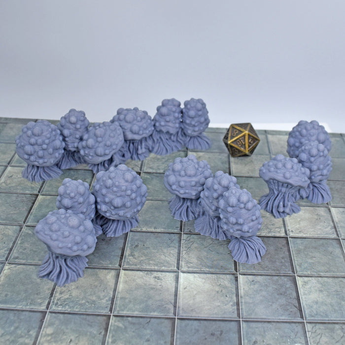 Tabletop wargaming terrain Plague Mushroom Walls for dnd accessories-Scatter Terrain-Duncan Shadow- GriffonCo Shoppe