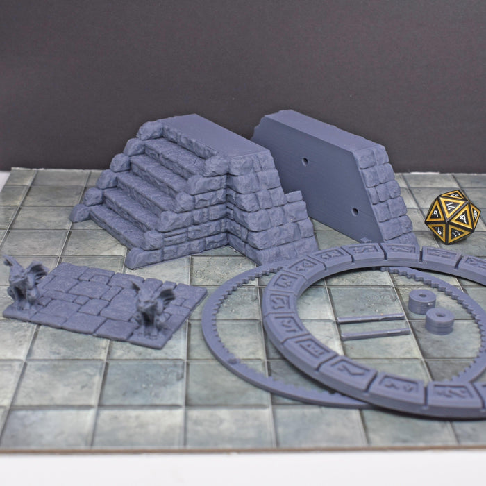 Tabletop wargaming terrain Rotating Rune Portal for dnd accessories-Scatter Terrain-Fat Dragon Games- GriffonCo Shoppe