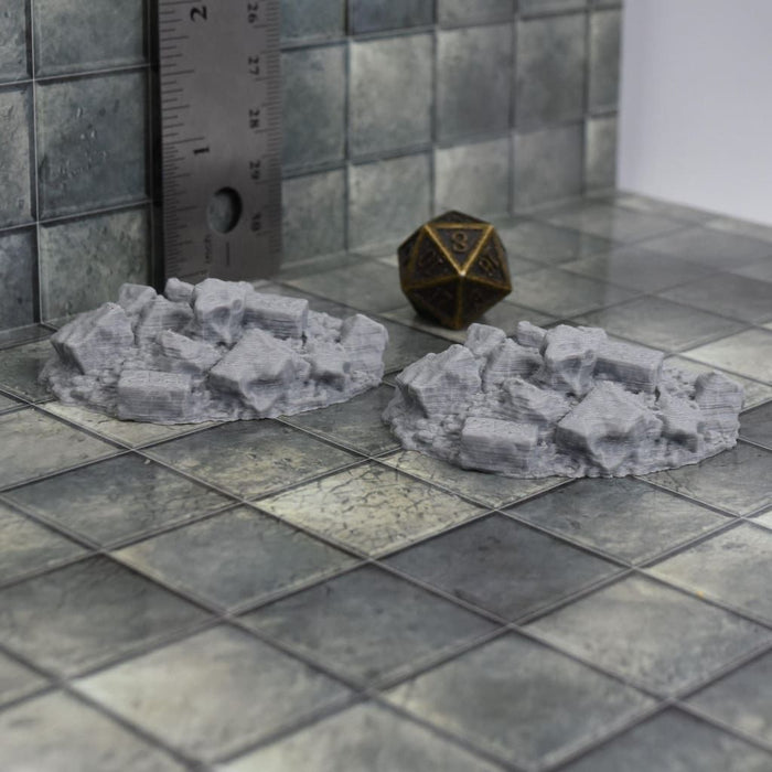 Tabletop wargaming terrain Rubble Piles for dnd accessories-Scatter Terrain-Fat Dragon Games- GriffonCo Shoppe