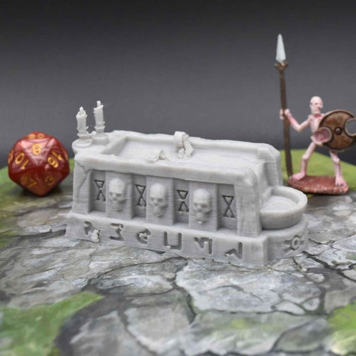 Tabletop wargaming terrain Sacrificial Altar for dnd accessories-Scatter Terrain-EC3D- GriffonCo Shoppe
