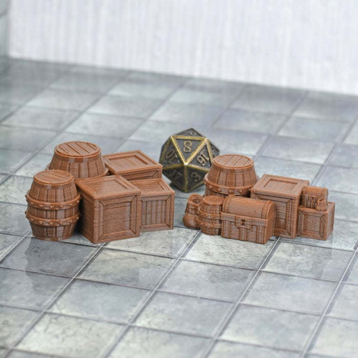 Tabletop wargaming terrain Scatter Storage set for dnd accessories-Scatter Terrain-Ill Gotten Games- GriffonCo Shoppe