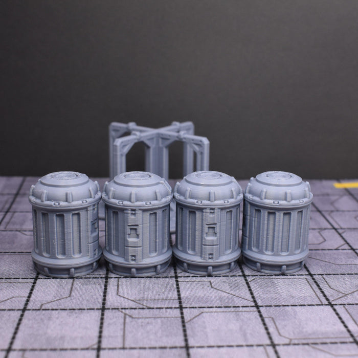 Tabletop wargaming terrain Sci-fi Canisters for dnd accessories-Scatter Terrain-EC3D- GriffonCo Shoppe