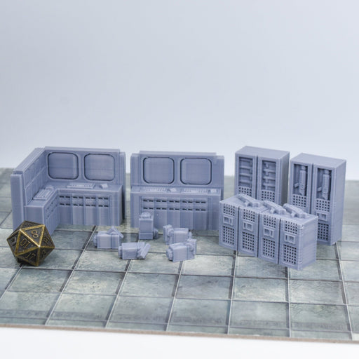 Tabletop wargaming terrain Security Room Set for dnd accessories-Scatter Terrain-Hayland Terrain- GriffonCo Shoppe