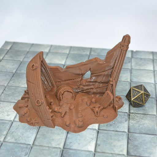 Tabletop wargaming terrain Shipwreck for dnd accessories-Scatter Terrain-Vae Victis- GriffonCo Shoppe