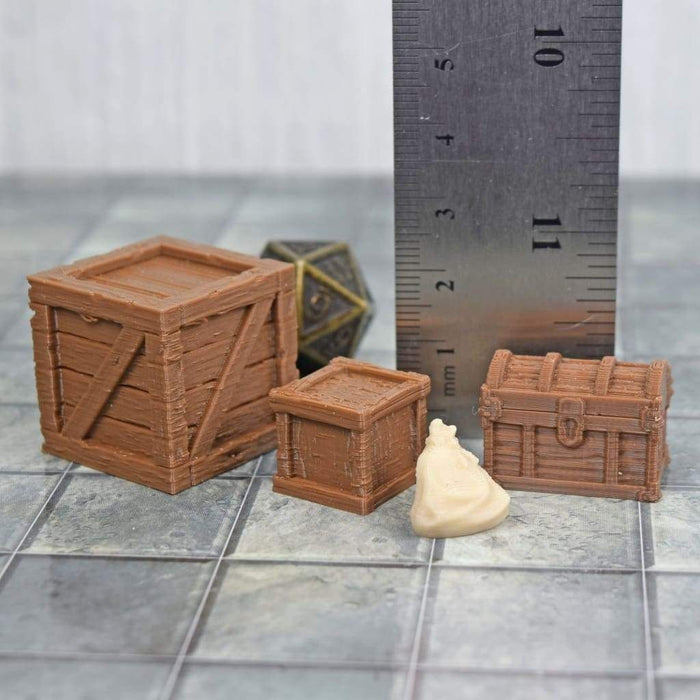 Tabletop wargaming terrain Small Crates for dnd accessories-Scatter Terrain-Fat Dragon Games- GriffonCo Shoppe