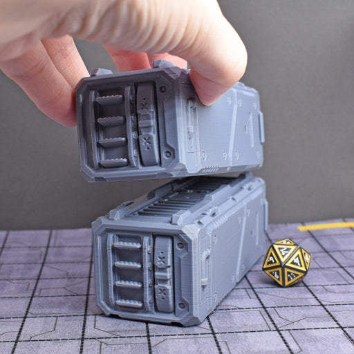 Tabletop wargaming terrain Stacking Cargo Container for dnd-Scatter Terrain-EC3D- GriffonCo Shoppe