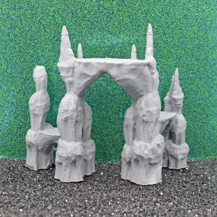 Tabletop wargaming terrain Stalagmite Cavern Formation for dnd-Scatter Terrain-EC3D- GriffonCo Shoppe