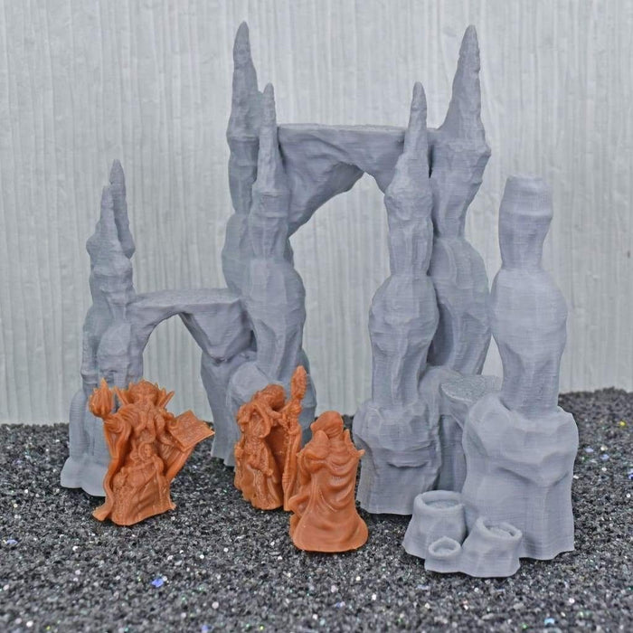 Tabletop wargaming terrain Stalagmite Cavern Formation for dnd-Scatter Terrain-EC3D- GriffonCo Shoppe