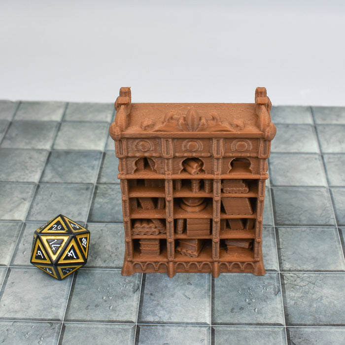 Tabletop wargaming terrain Steampunk Bookcase for dnd accessories-Scatter Terrain-EC3D- GriffonCo Shoppe