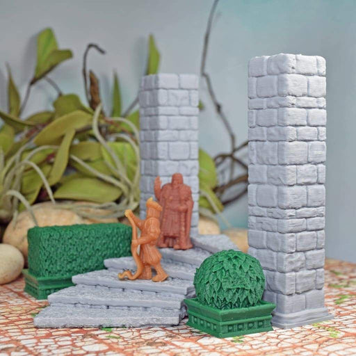 Tabletop wargaming terrain Stone Pillars - Square for dnd accessories-Scatter Terrain-MasterWorks OpenForge- GriffonCo Shoppe