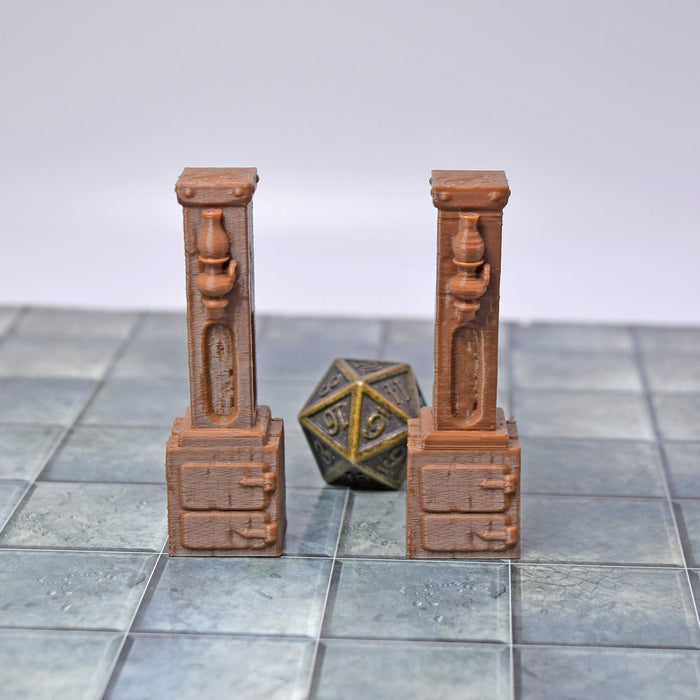Tabletop wargaming terrain Tavern Pillars for dnd accessories-Scatter Terrain-EC3D- GriffonCo Shoppe