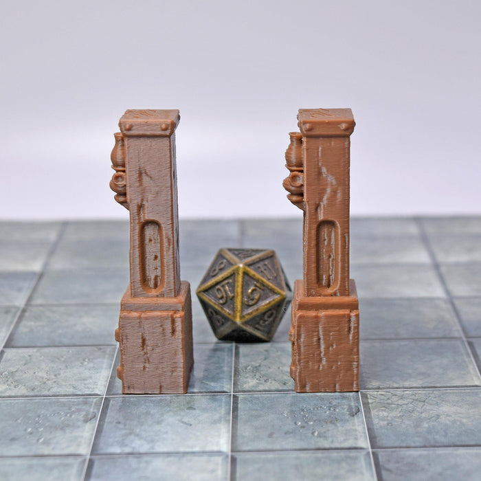 Tabletop wargaming terrain Tavern Pillars for dnd accessories-Scatter Terrain-EC3D- GriffonCo Shoppe