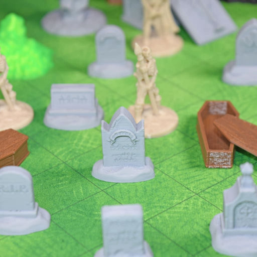 Tabletop wargaming terrain Tombstones for dnd accessories-Scatter Terrain-Fat Dragon Games- GriffonCo Shoppe