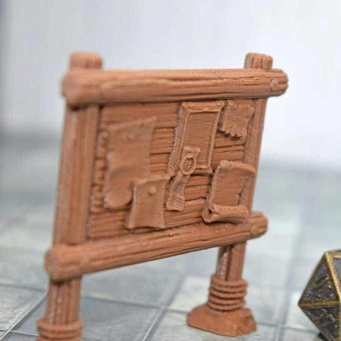 Tabletop wargaming terrain Town Quest Board for dnd accessories-Scatter Terrain-Vae Victis- GriffonCo Shoppe