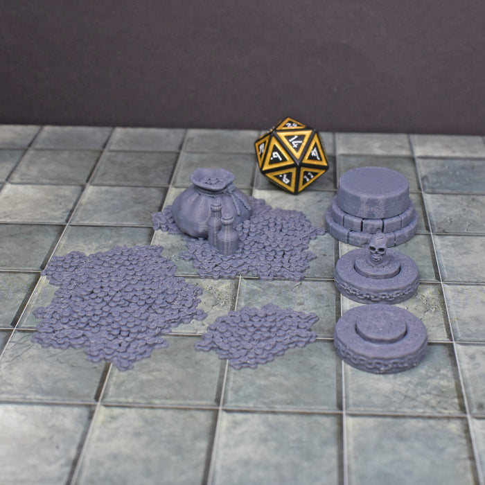 Tabletop wargaming terrain Treasure & Idol for dnd accessories-Scatter Terrain-Fat Dragon Games- GriffonCo Shoppe
