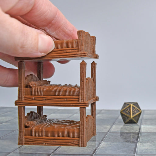 Tabletop wargaming terrain Triple Bunk Bed for dnd accessories-Scatter Terrain-Vae Victis- GriffonCo Shoppe