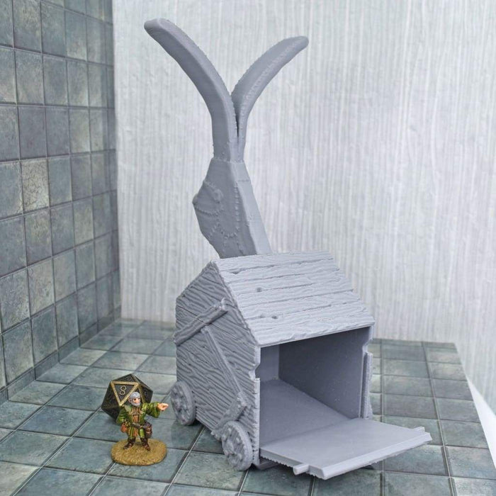 Tabletop wargaming terrain Trojan Bunny for dnd accessories-Scatter Terrain-MasterWorks OpenForge- GriffonCo Shoppe