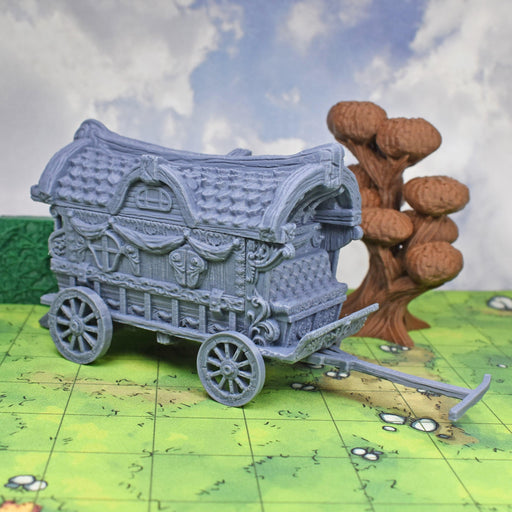 Tabletop wargaming terrain Troupe Wagon Carriage for dnd accessories-Scatter Terrain-EC3D- GriffonCo Shoppe