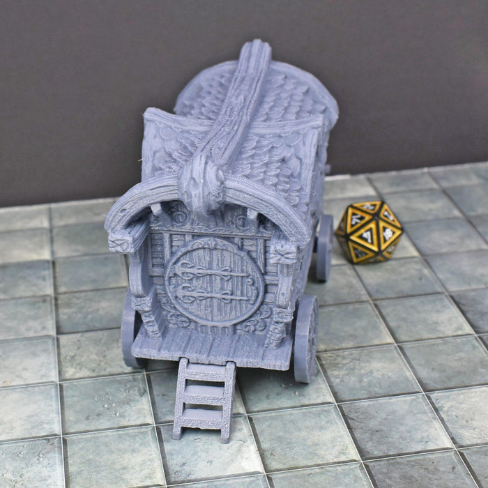 Tabletop wargaming terrain Troupe Wagon Carriage for dnd accessories-Scatter Terrain-EC3D- GriffonCo Shoppe