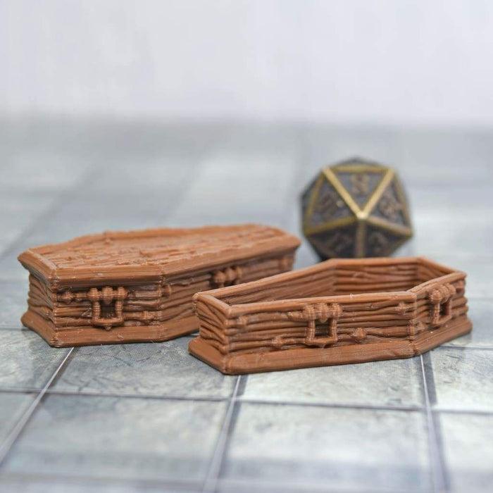Tabletop wargaming terrain Vampire Coffins for dnd accessories-Scatter Terrain-Vae Victis- GriffonCo Shoppe